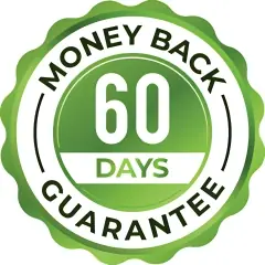 Lungora 60 day money back guarantee badge